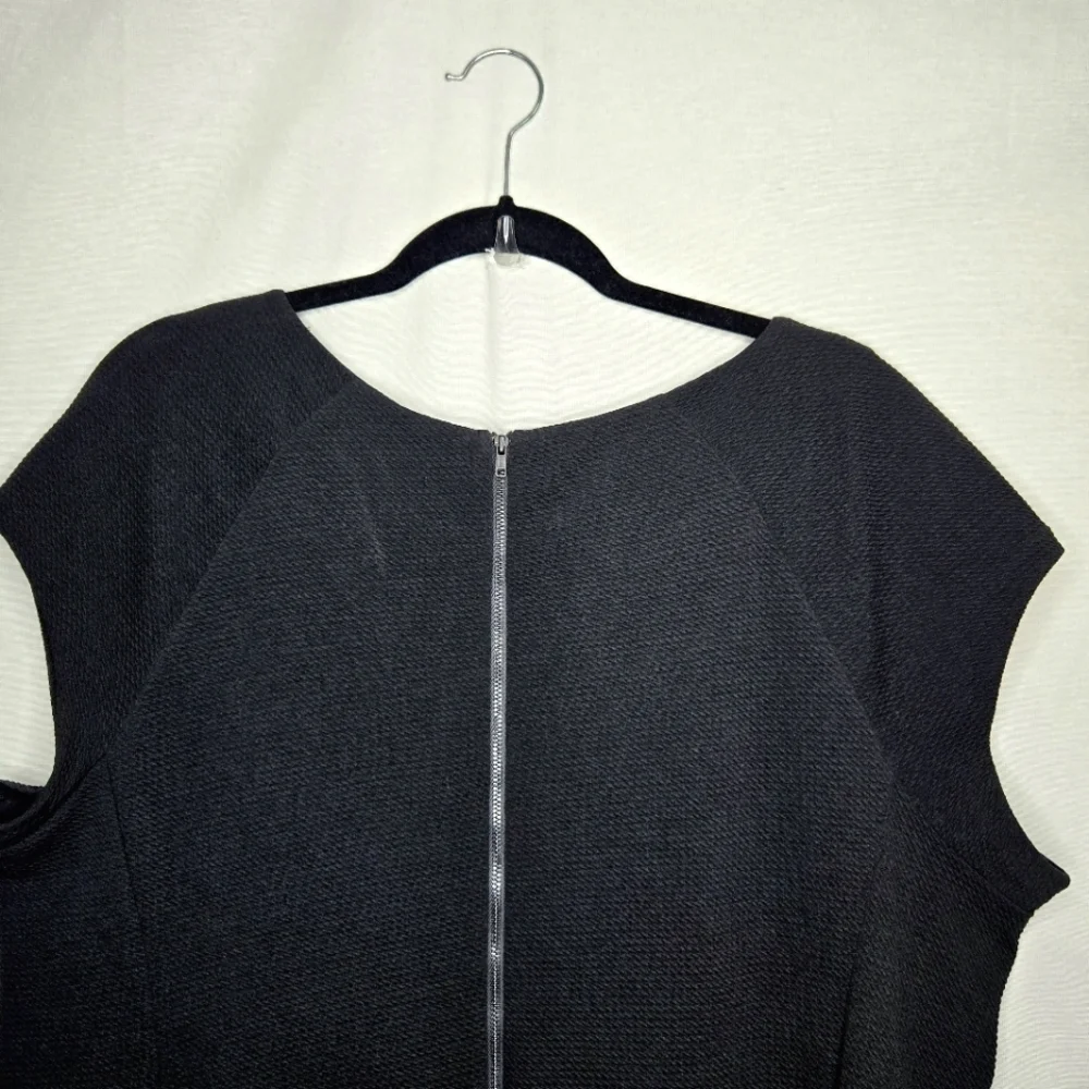 Cato Black Sheath Style Asymetrical hem Dress. 18W - Picture 7 of 13